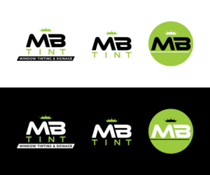 Logo Design by MoonFeather for MB TINT & SIGNAGE | Design: #25200039