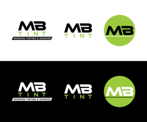 Logo Design by MoonFeather for MB TINT & SIGNAGE | Design: #25224533