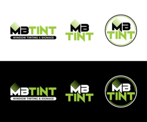 Logo Design by MoonFeather for MB TINT & SIGNAGE | Design: #25232978