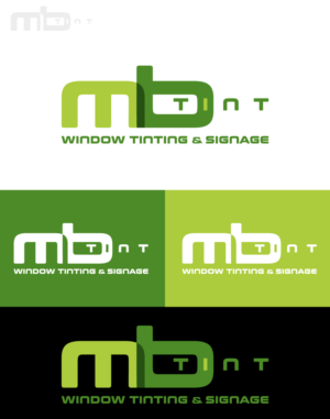 Logo Design by SpaGGy for MB TINT & SIGNAGE | Design: #25208493