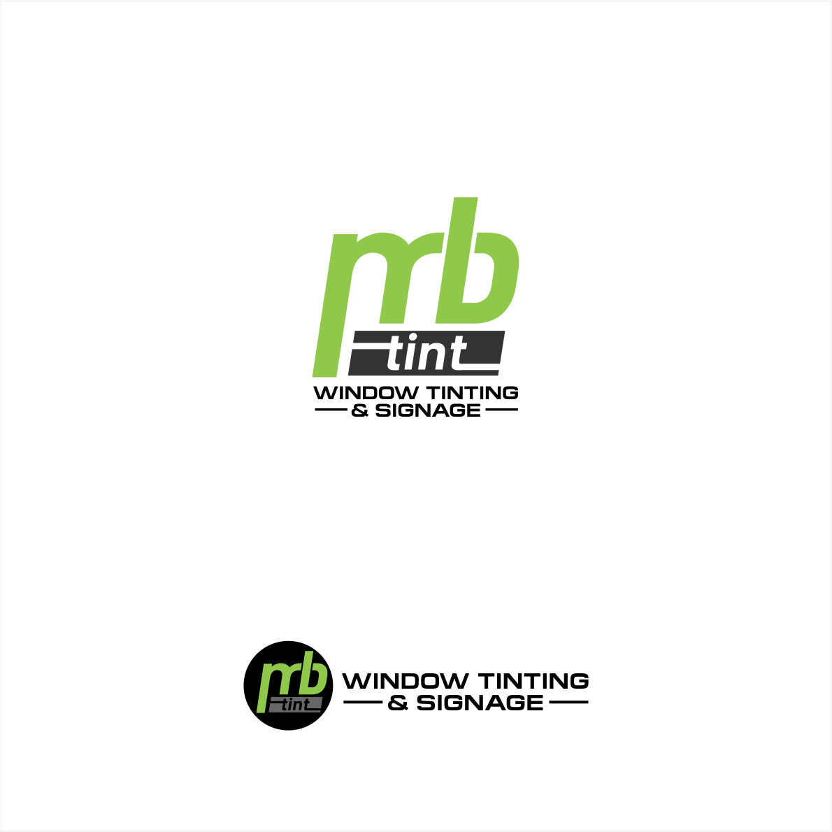 Logo Design by Arham Hidayat for MB TINT & SIGNAGE | Design #25215650