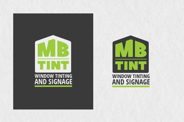 Logo Design by Websaf for MB TINT & SIGNAGE | Design #25206470