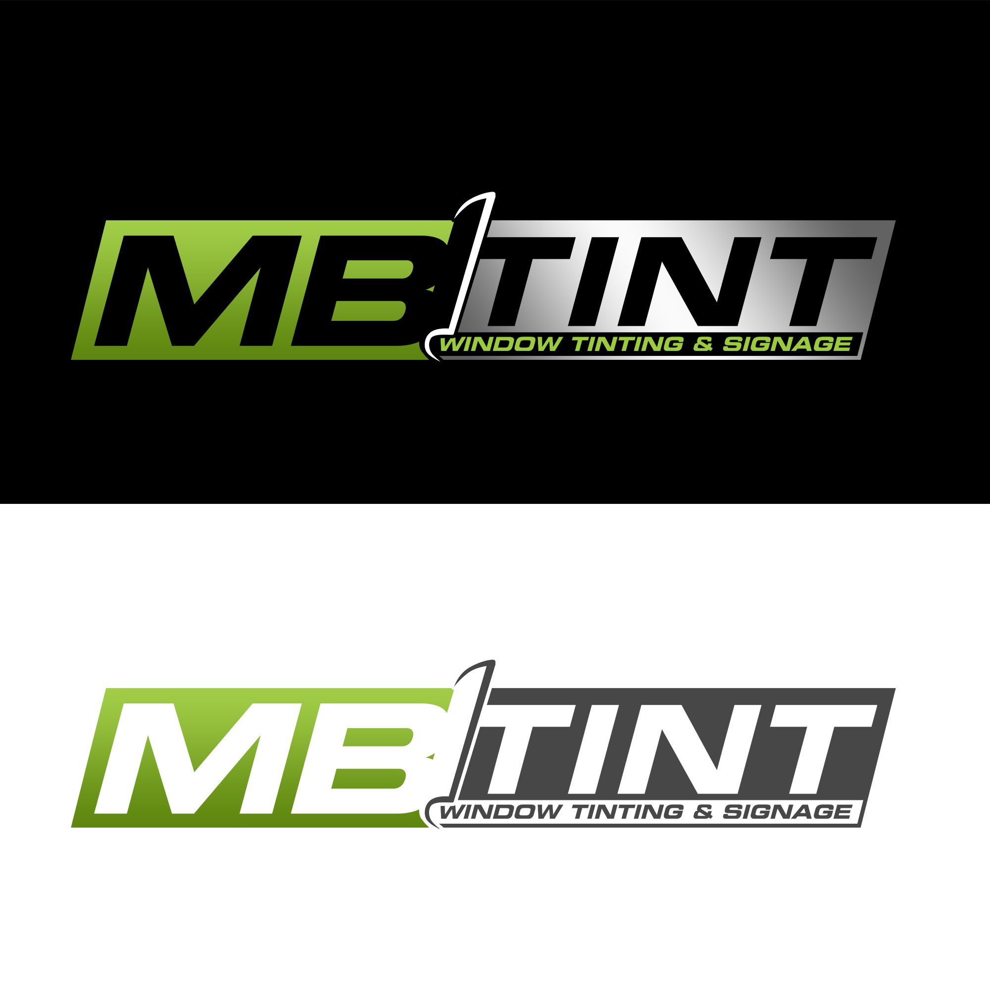 Logo Design by cindy.gootaz54 for MB TINT & SIGNAGE | Design #25232679