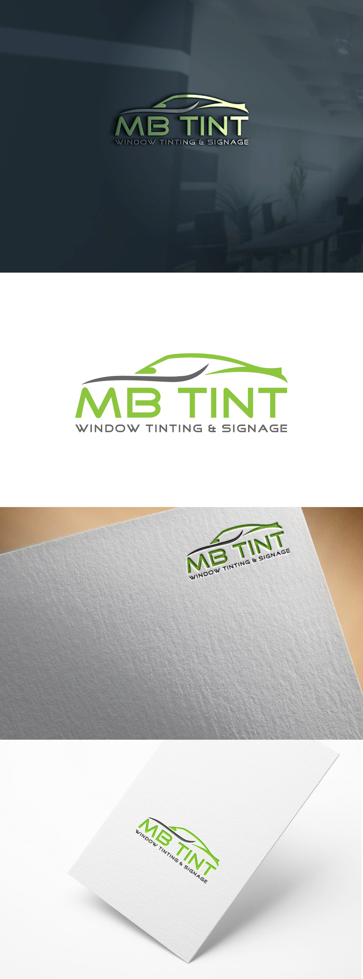 Logo-Design von Create 3 für MB TINT & SIGNAGE | Design #25202520