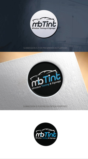 Logo Design by graphicevolution for MB TINT & SIGNAGE | Design: #25199495