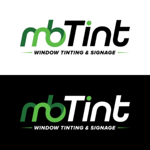 Logo Design by Miladin for MB TINT & SIGNAGE | Design: #25199766