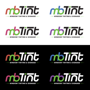 Logo Design by Miladin for MB TINT & SIGNAGE | Design: #25208451