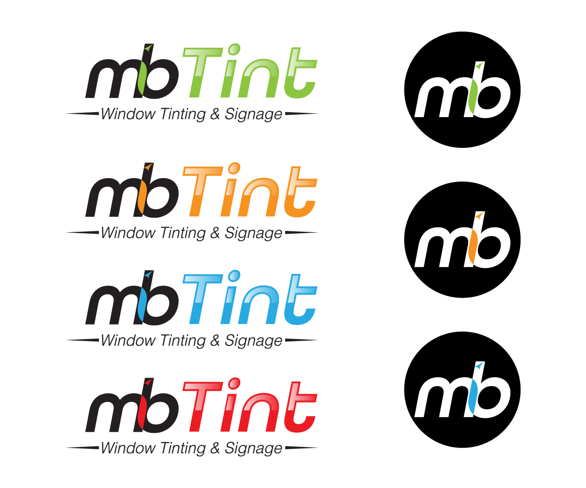 Logo-Design von Graphic_Dune für MB TINT & SIGNAGE | Design #25223753