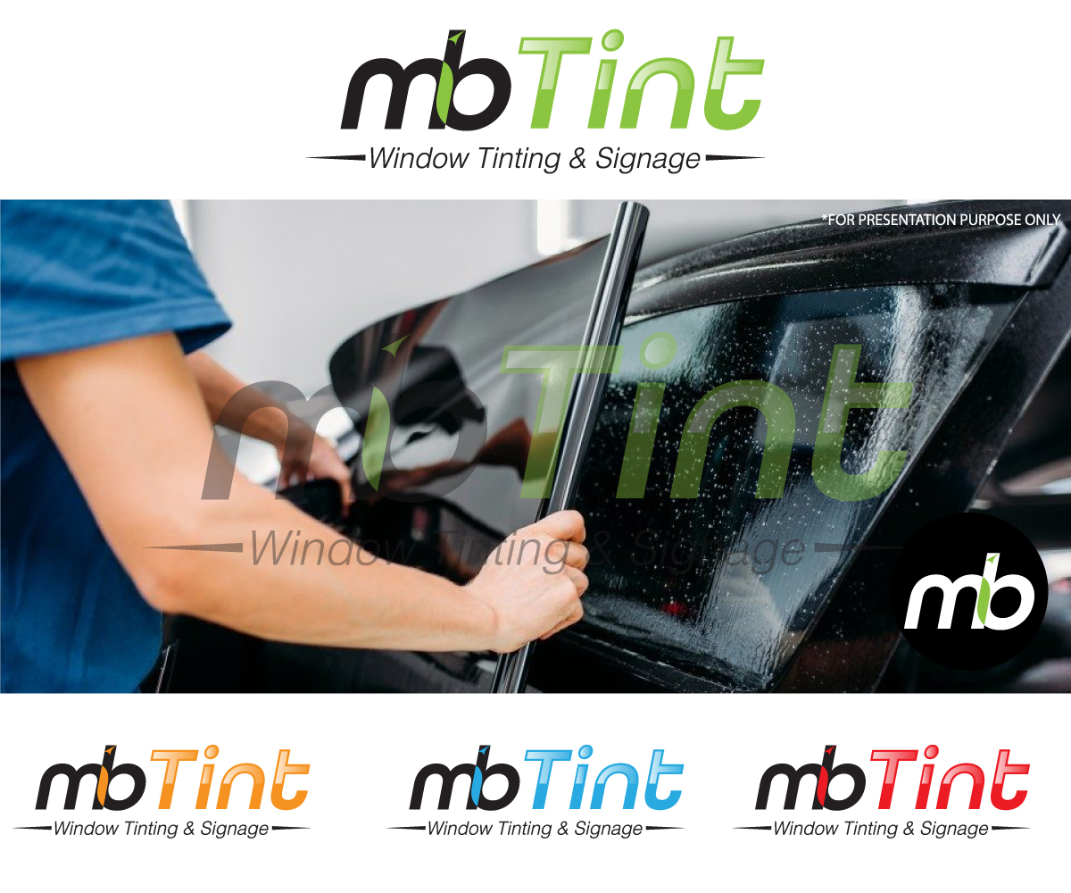 Logo Design by Graphic_Dune for MB TINT & SIGNAGE | Design #25223764
