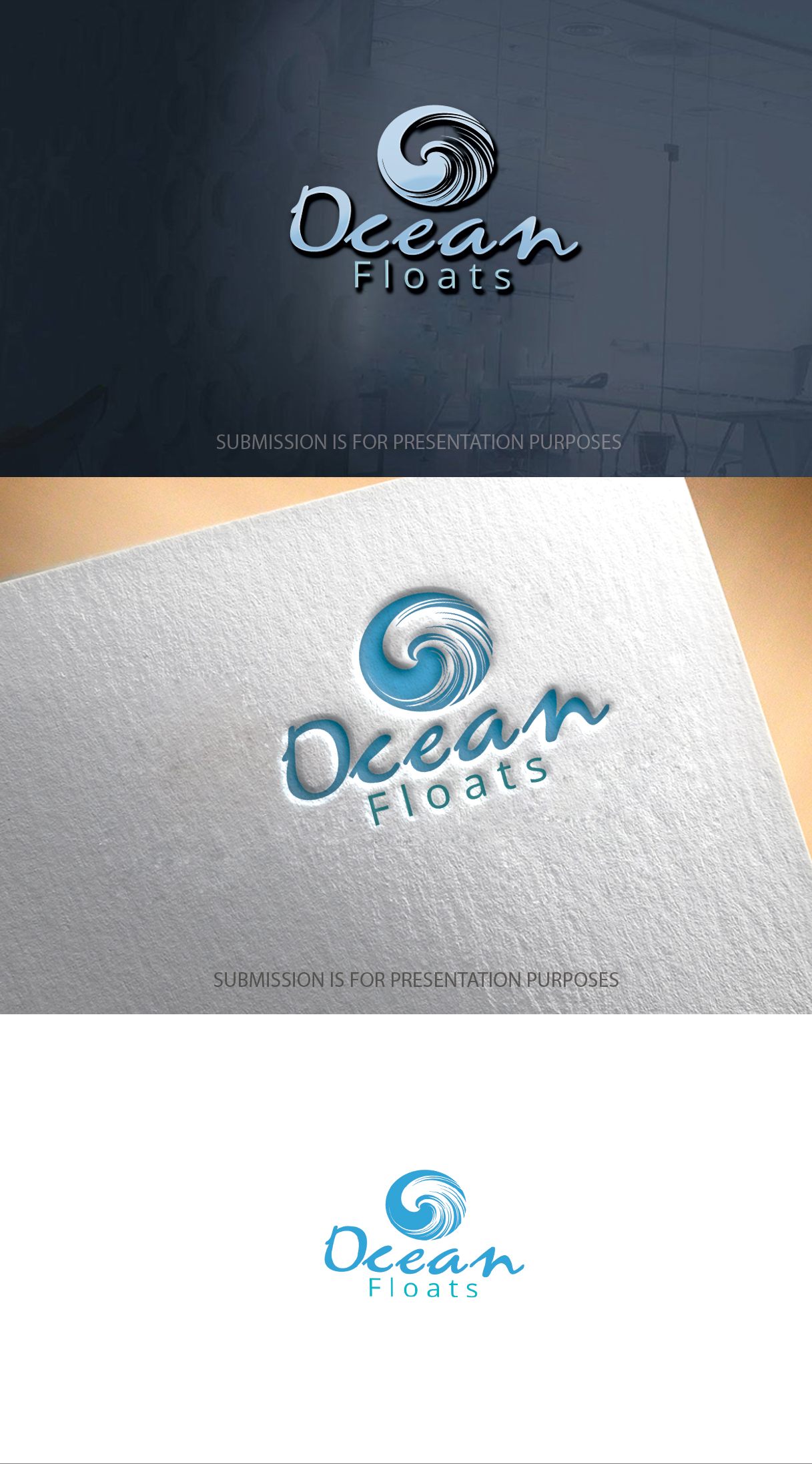 Logo Design by graphicevolution for Ocean Floats  | Design #25199979