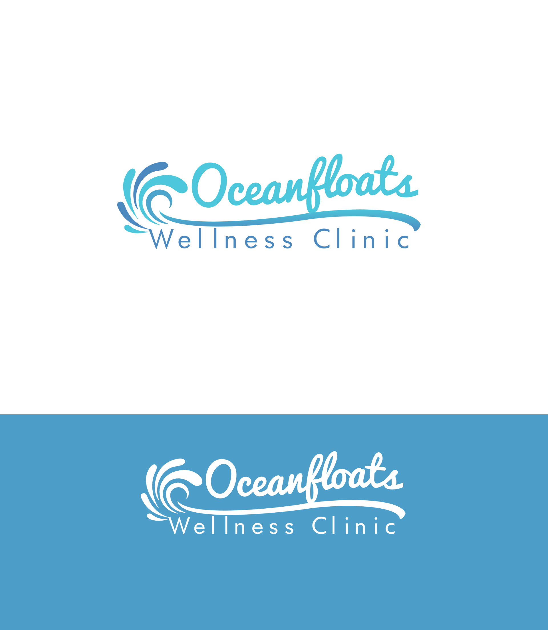 Logo Design by Ana Gocheva for Ocean Floats  | Design #25201296