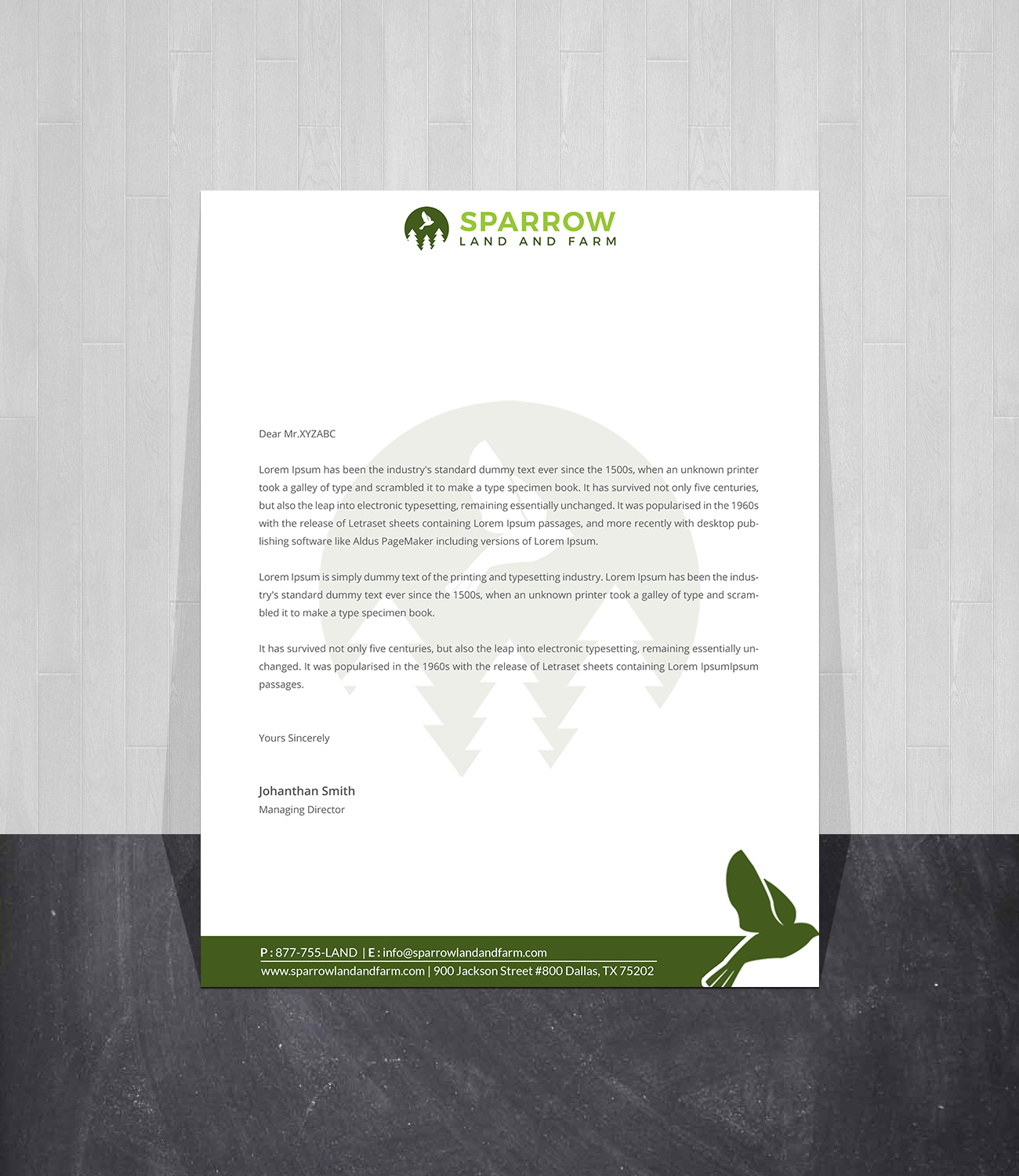 Letterhead Design by Creations Box 2015 for this project | Design #25211905