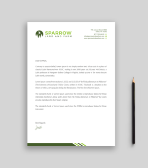 Letterhead Design by Musa. A for this project | Design #25201481