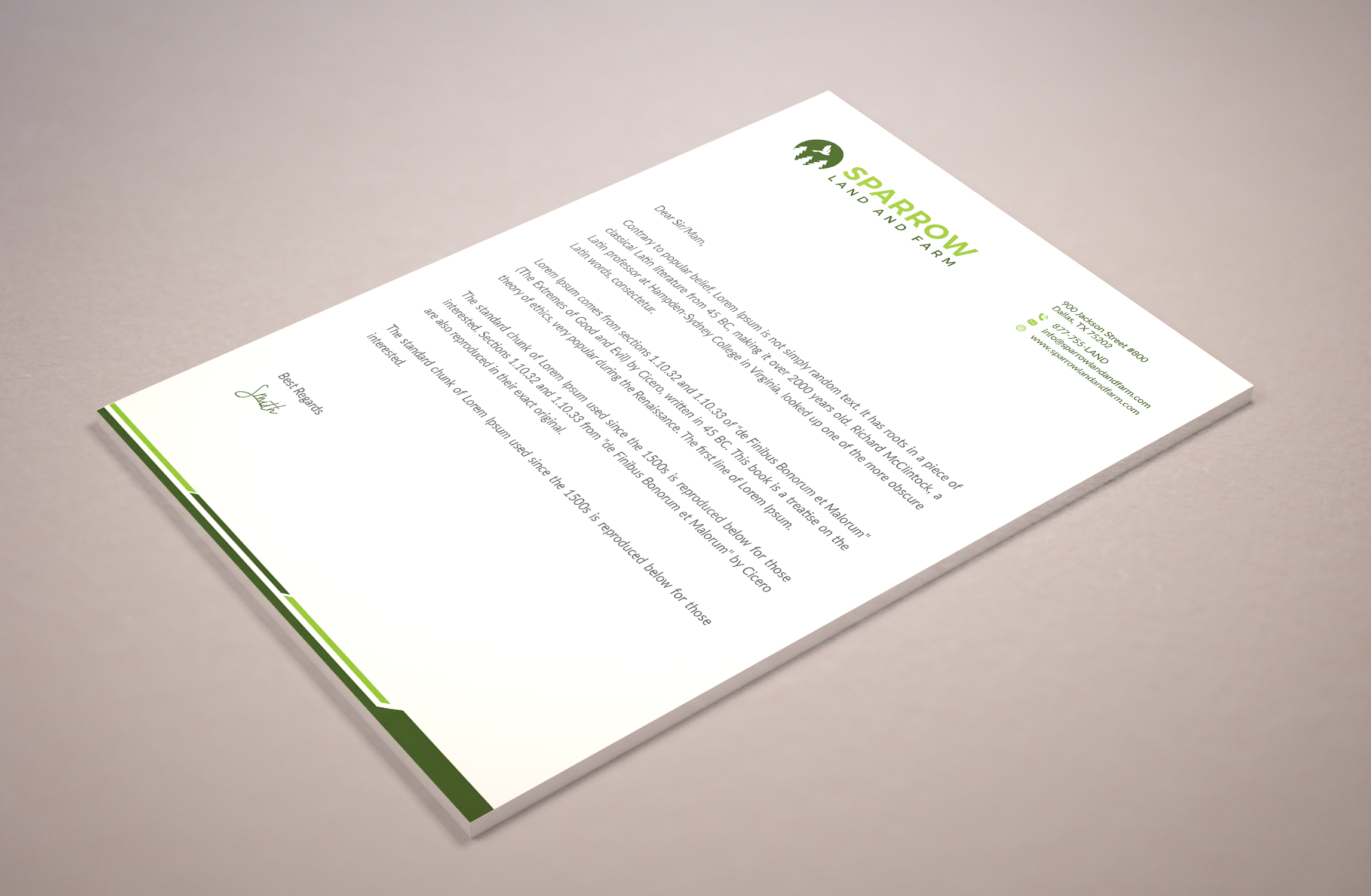 Letterhead Design by Musa. A for this project | Design #25240868