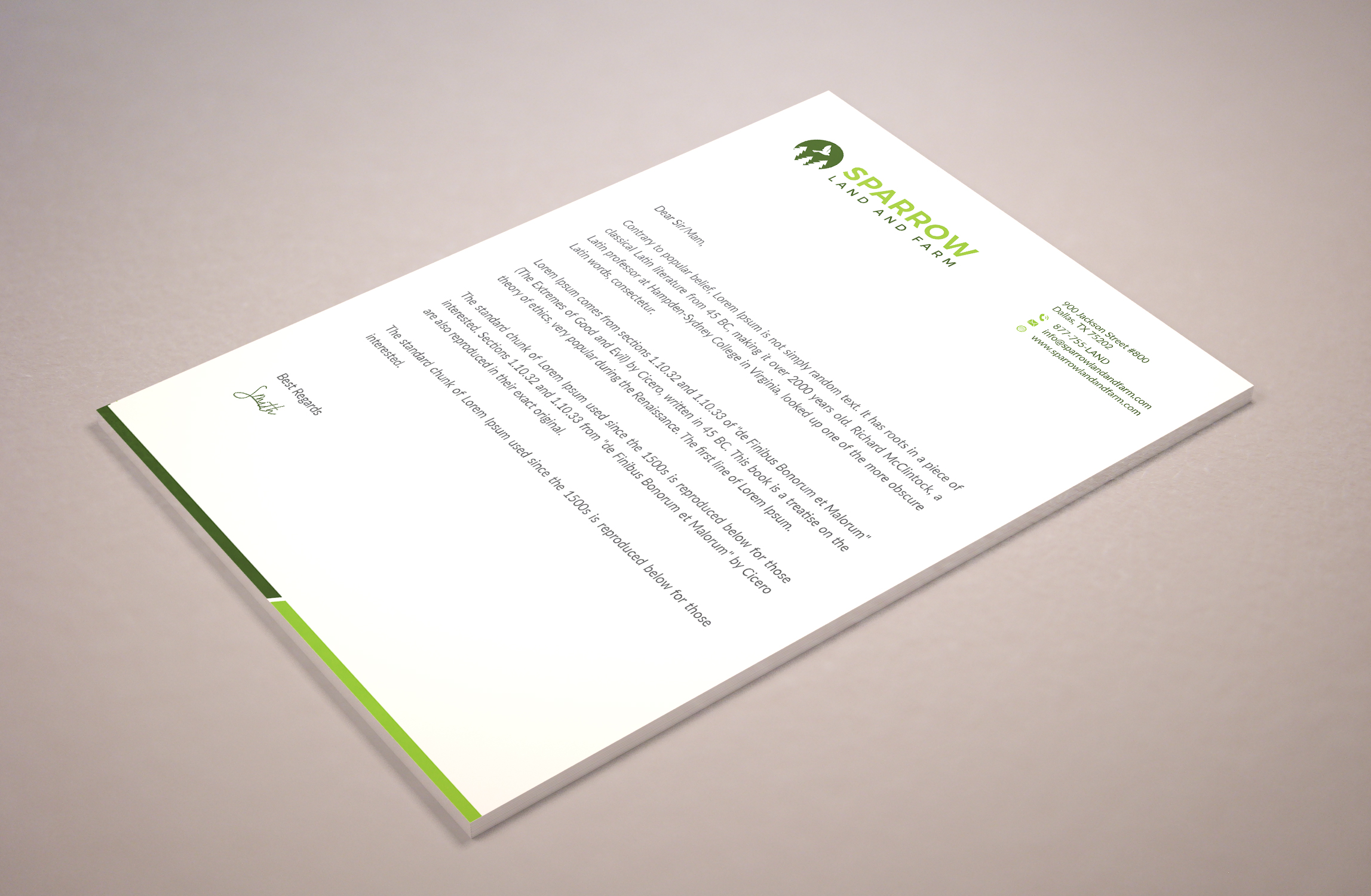 Letterhead Design by Musa. A for this project | Design #25240869