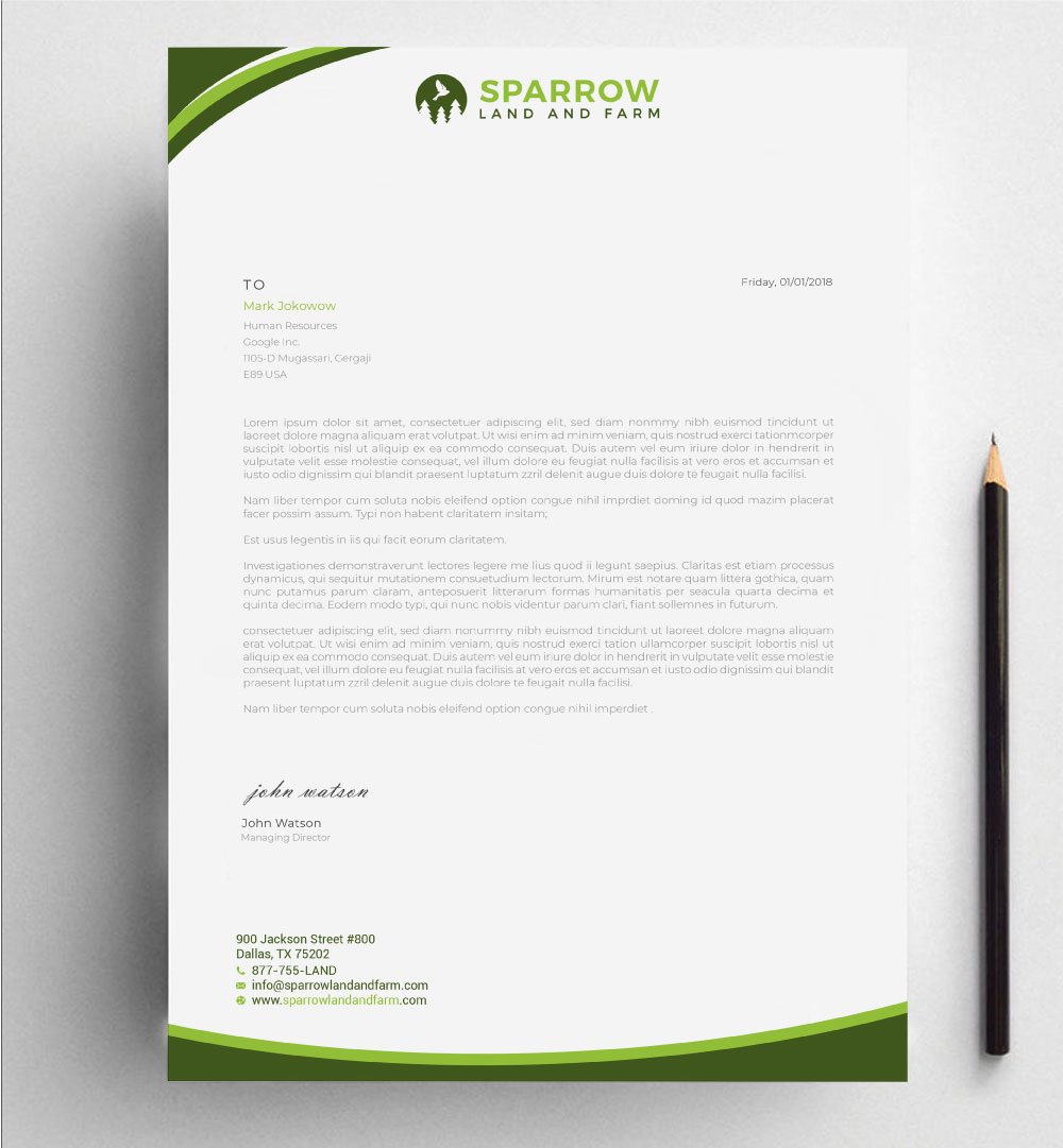 Letterhead Design by Imagine design000 for this project | Design #25202074