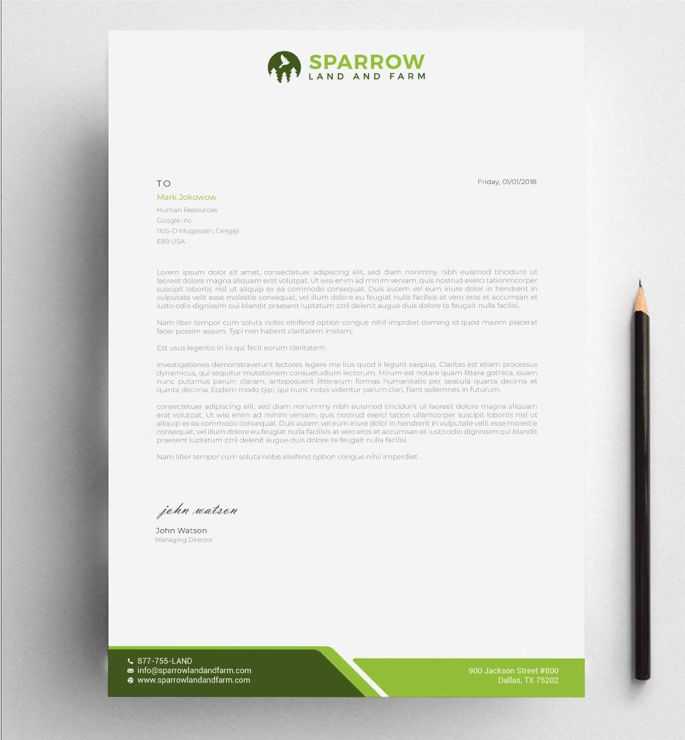 Letterhead Design by Imagine design000 for this project | Design #25202077