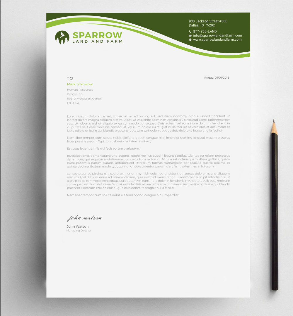 Letterhead Design by Imagine design000 for this project | Design #25202079