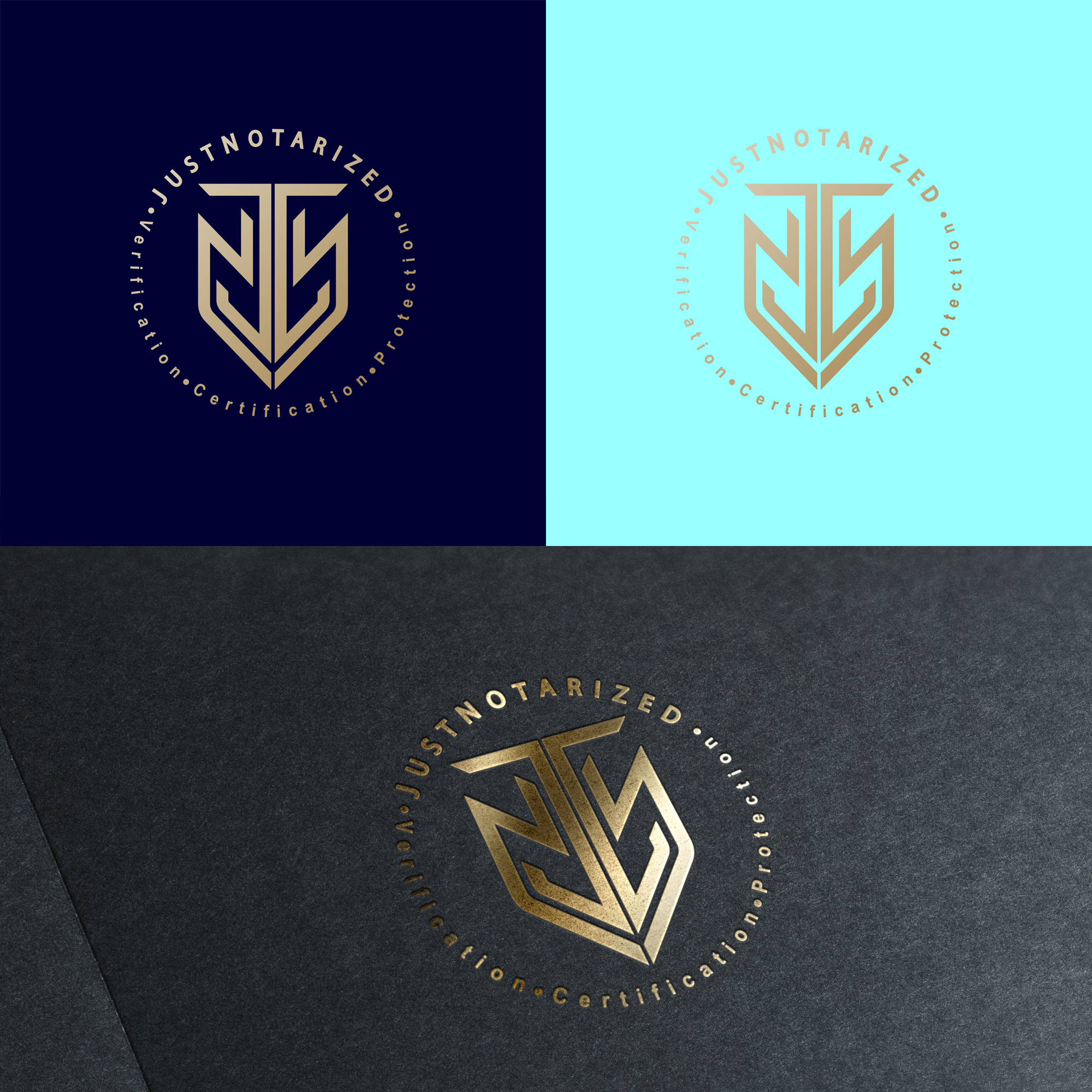 Diseño de Logo por Azha.id para JustNotarized Inc | Diseño #25236177
