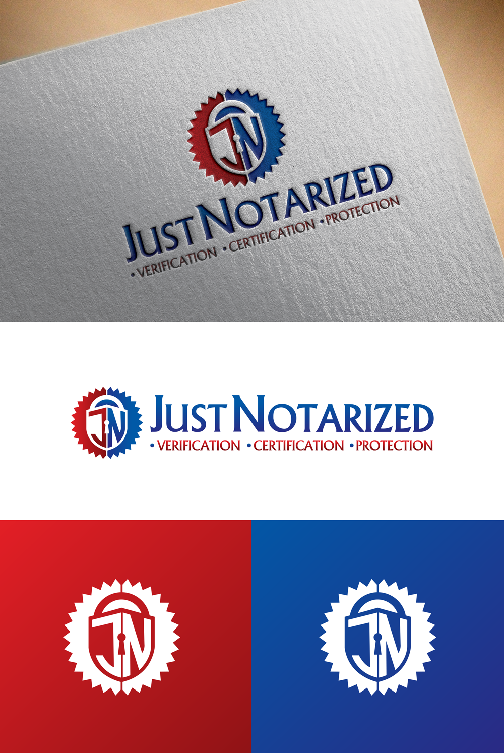 Design de Logo par Cre@8ive.Colors pour JustNotarized Inc | Design #25247609