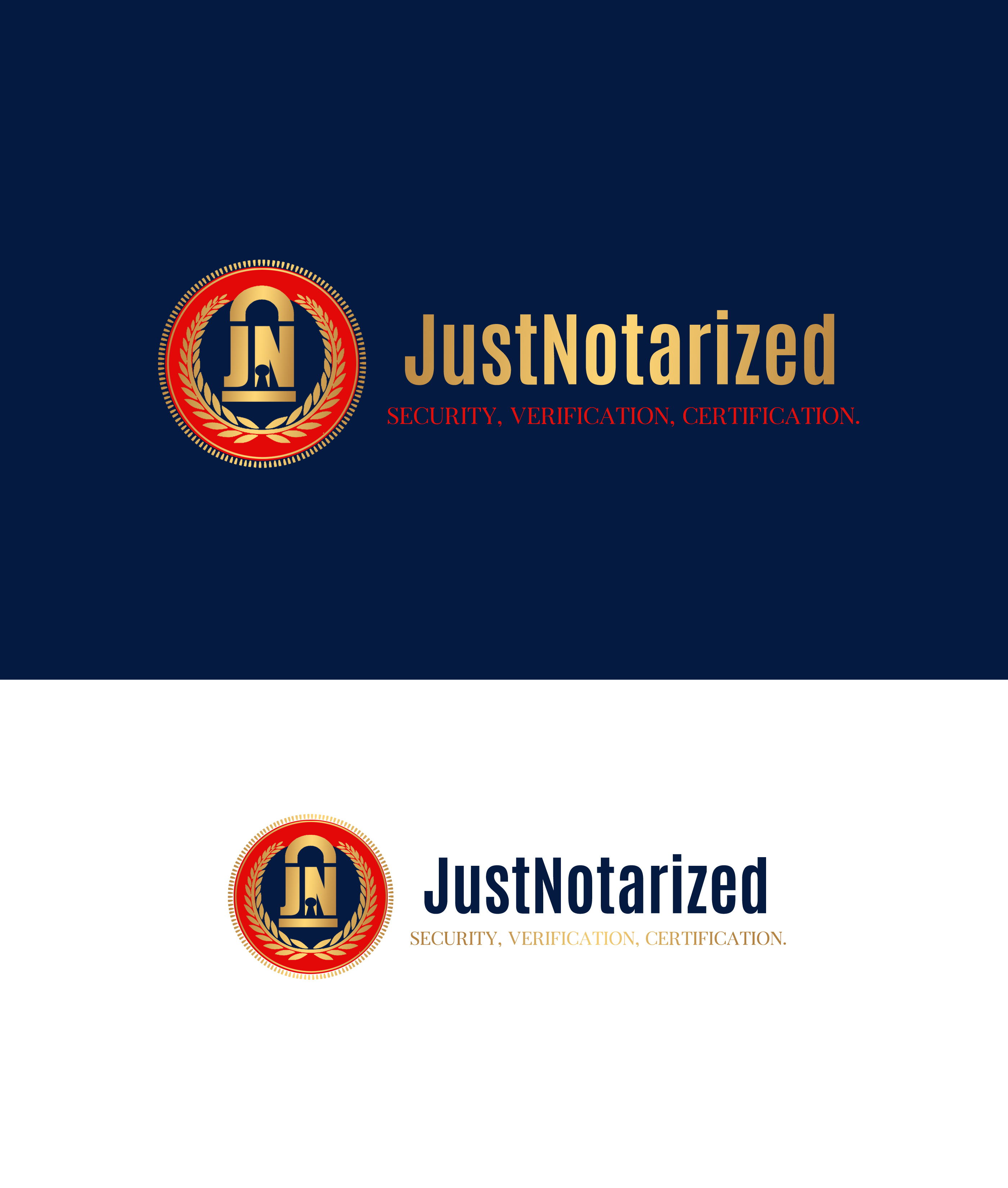 Logo Design by Ana Gocheva for JustNotarized Inc | Design #25202348