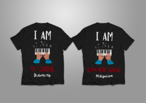 1. Covid alert 2.Covid Acknowledgement | Diseño de Camiseta por Bear Studio