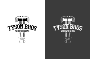 Tyson Bros. Woodworking | Logo Design by GLDesigns
