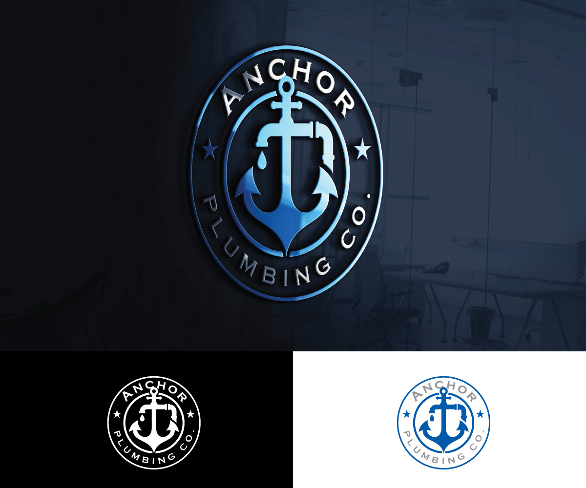 Logo Design by step forward 2 for Anchor Plumbing CO | Design #25208126