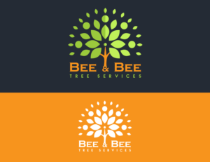 Logo Design by dandelioneya for Bee and Bee Tree Services | Design: #25224959