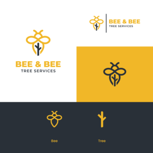 Logo Design by alitjuara for Bee and Bee Tree Services | Design: #25220830