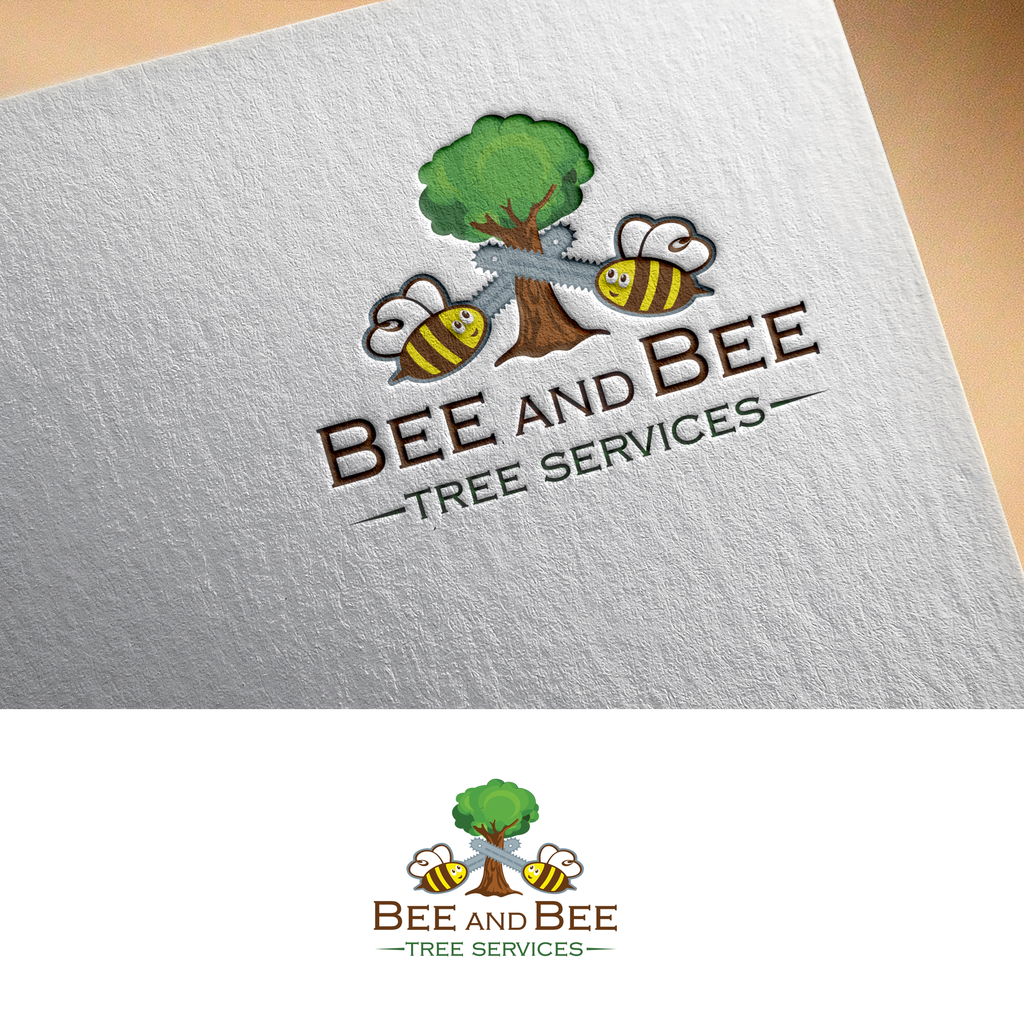 Diseño de Logo por Loknadh busam para Bee and Bee Tree Services | Diseño #25216719