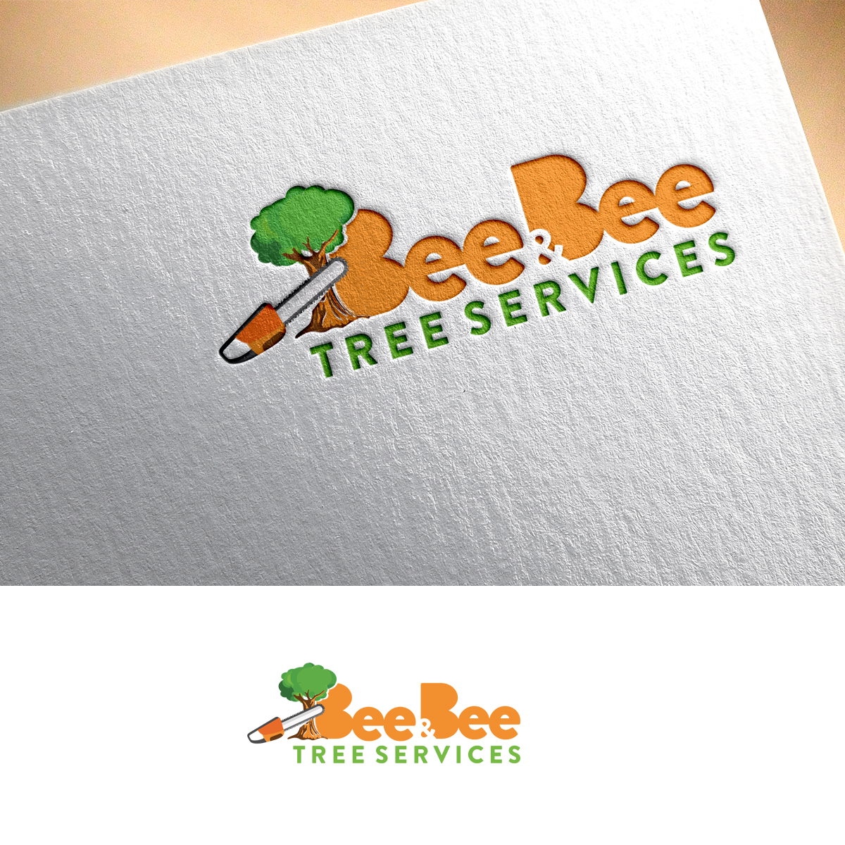 Logo Design by Loknadh busam for Bee and Bee Tree Services | Design #25220686