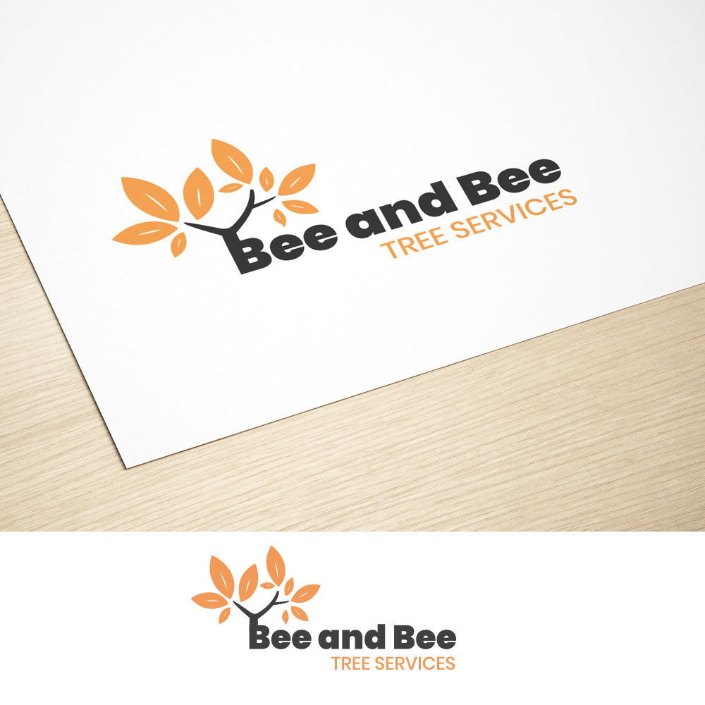 Logo Design by nzdesigners for Bee and Bee Tree Services | Design #25232042