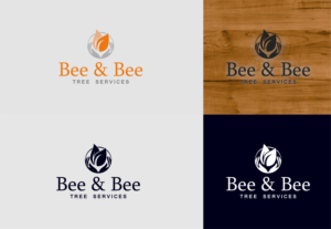 Logo Design by Up Designs for Bee and Bee Tree Services | Design: #25254691