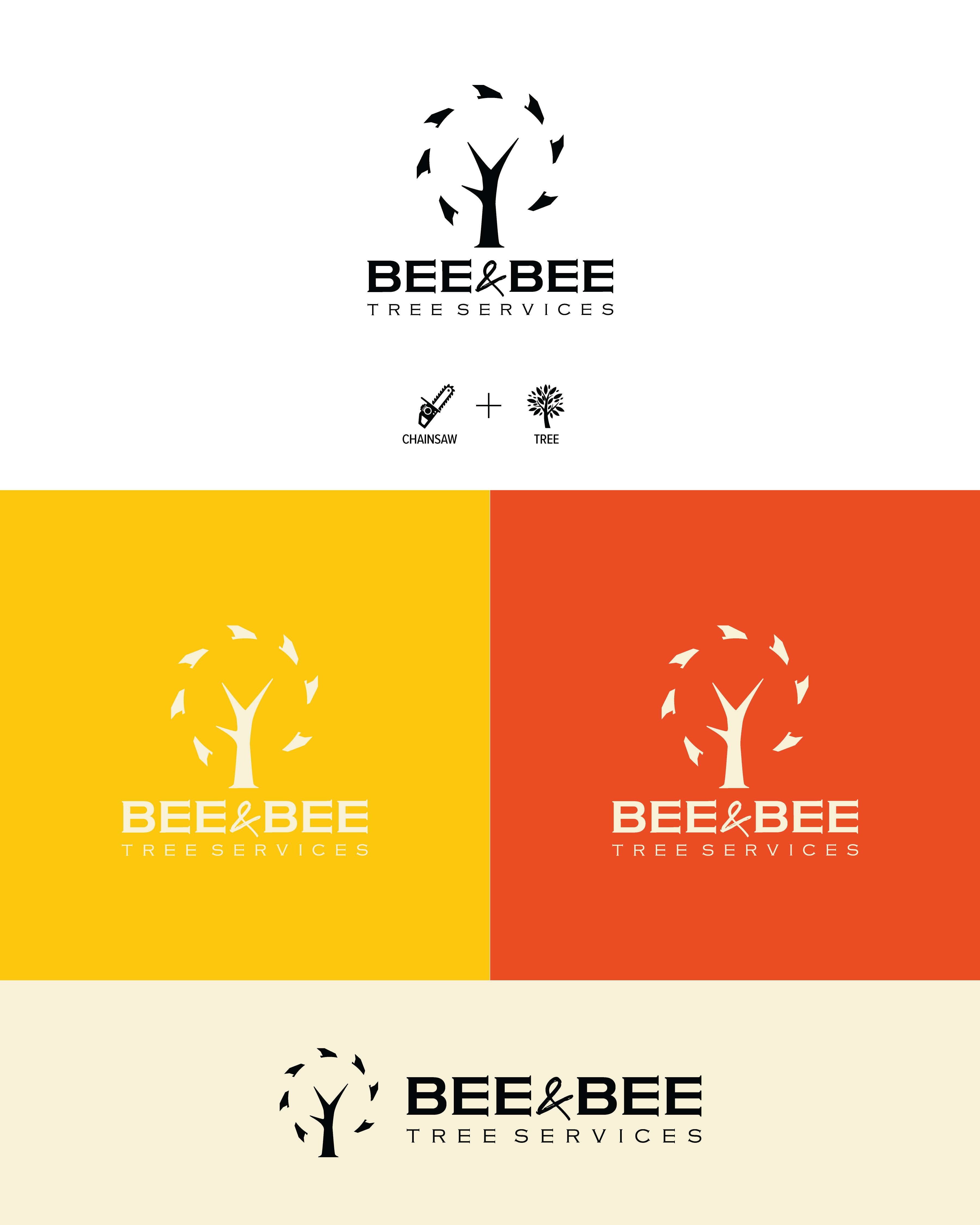 Logo Design by hellgrid for Bee and Bee Tree Services | Design #25219881