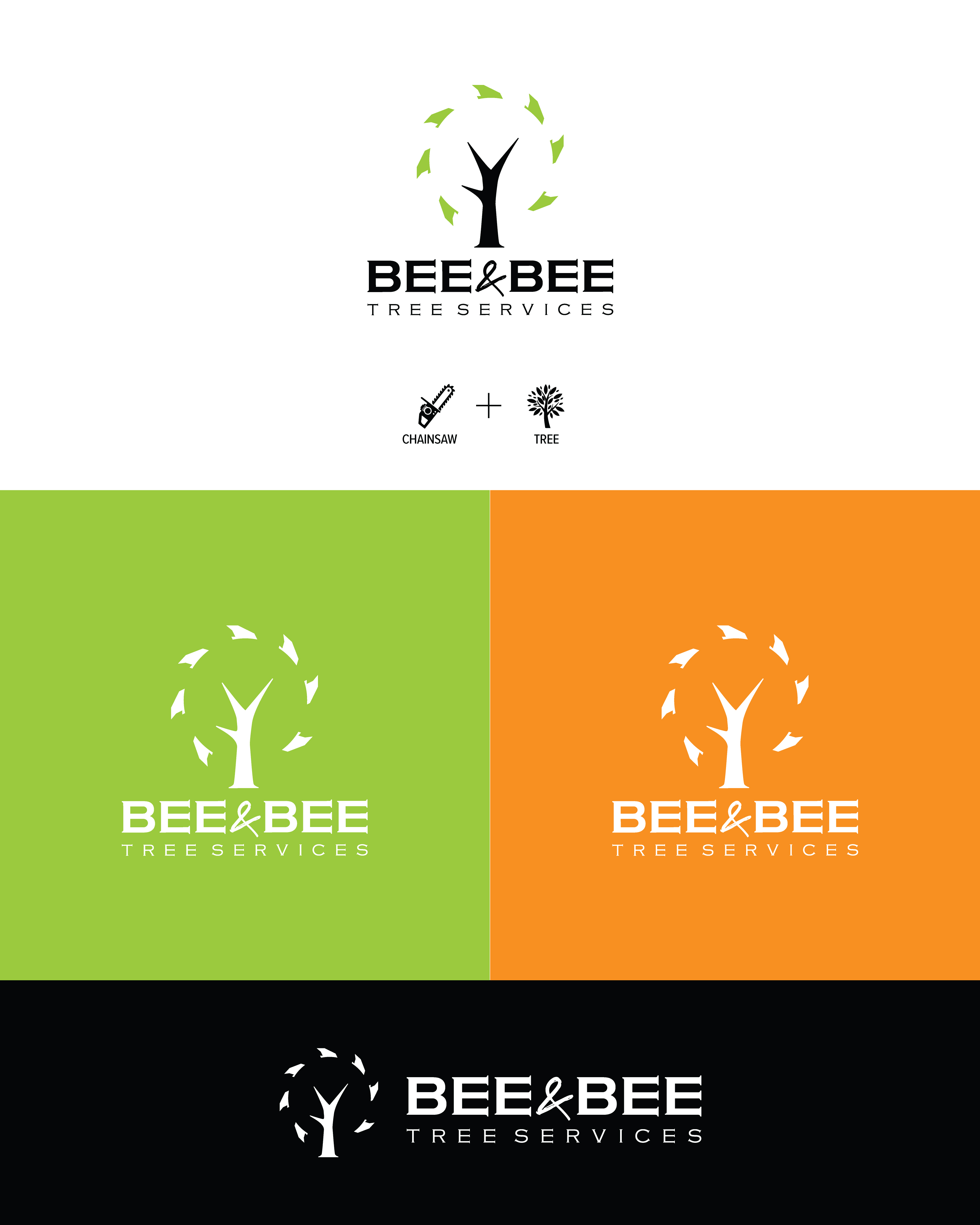 Logo Design by hellgrid for Bee and Bee Tree Services | Design #25219931