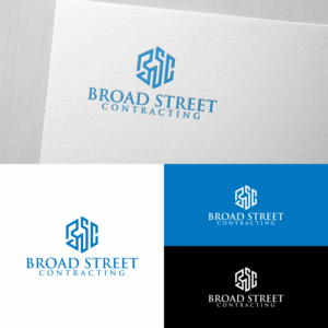 Broad Street Contracting | Logo Design by Cah RE 2