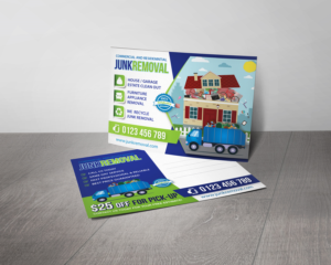 Junk Removal Postcard  | Postcard Design by alex989
