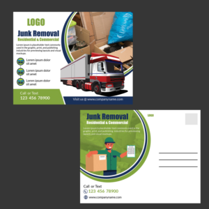 Junk Removal Postcard  | Postcard Design by Schöpfer