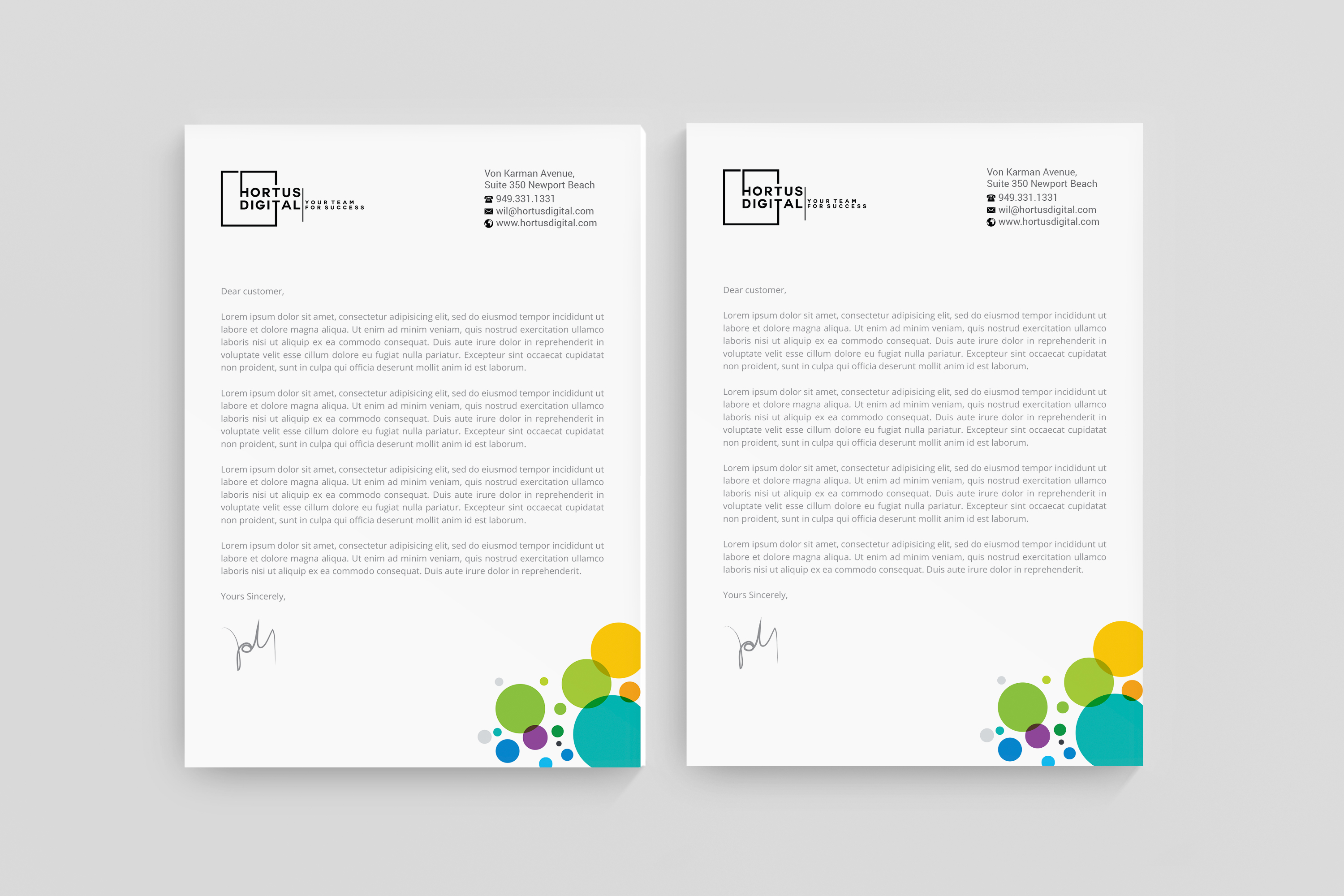 Stationery Design by R.design for HORTUS Digital | Design #25217507