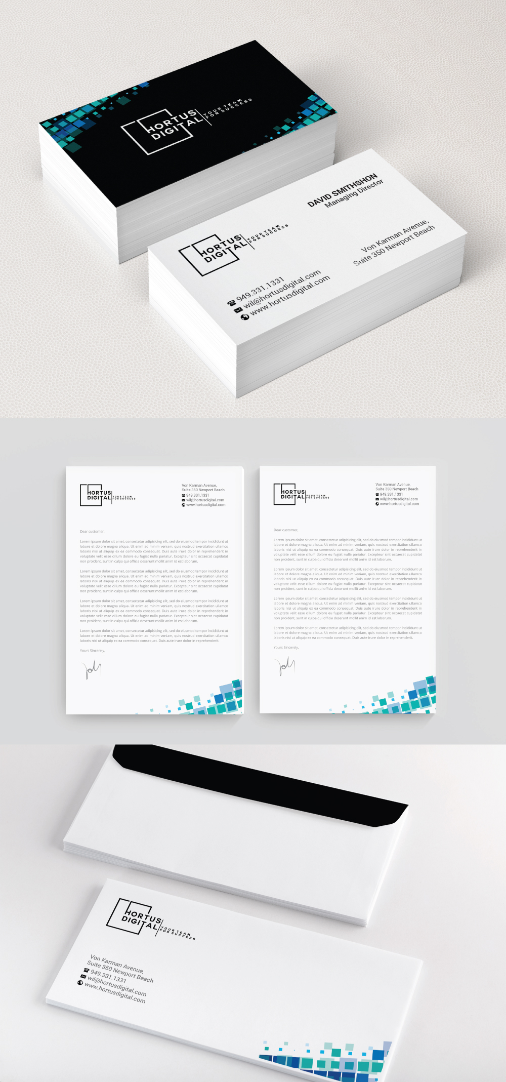 Stationery Design by R.design for HORTUS Digital | Design #25220651