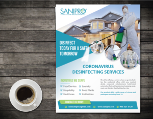 Sani-Pro Disinfecting company | Diseño de Flyer por alex989