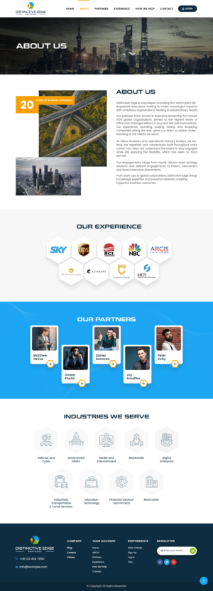 High-end Management Consulting Website | Diseño Web por nzdesigners