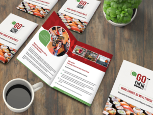 Go Sushi Hospitality Brochure for Industry leaders within the catering space | Broschüren-Design von alex989
