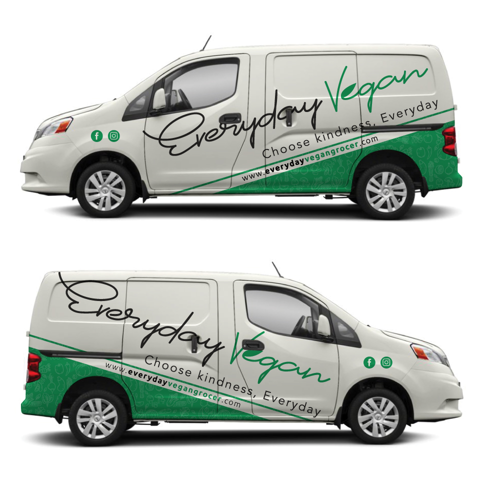 Car Wrap Design by Yoga Tri for Everyday Vegan Grocer | Design #25222614