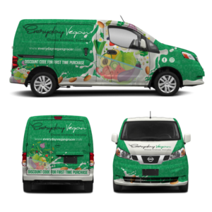 Car Wrap Design by Yoga Tri for Everyday Vegan Grocer | Design: #25230397