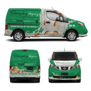 Car Wrap Design by Yoga Tri for Everyday Vegan Grocer | Design: #25230681