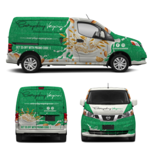 Car Wrap Design by Yoga Tri for Everyday Vegan Grocer | Design: #25242212