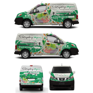 Car Wrap Design by Yoga Tri for Everyday Vegan Grocer | Design: #25265102