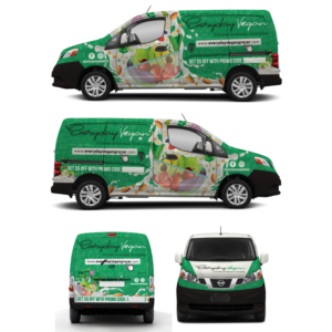 Car Wrap Design by Yoga Tri for Everyday Vegan Grocer | Design: #25279718